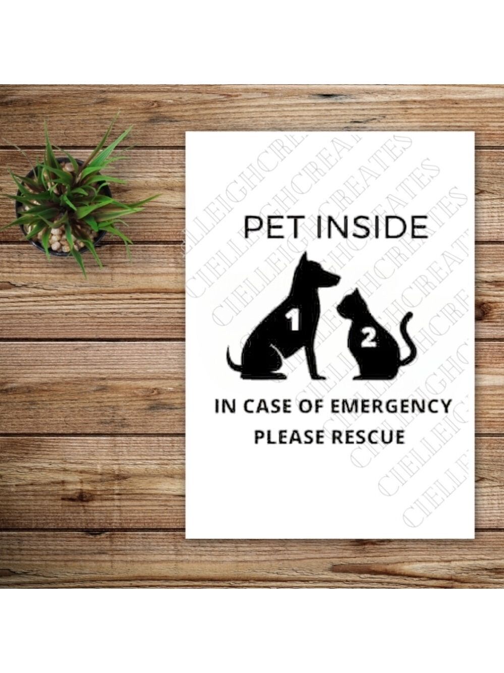 *2 for $20* Pet Inside Please Rescue Vinyl Decal Sticker Handcrafted